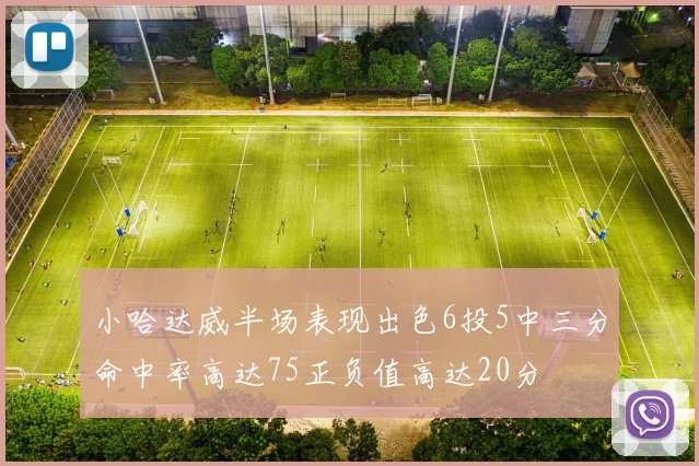小哈达威半场表现出色6投5中三分命中率高达75正负值高达20分